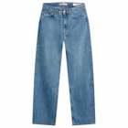 Our Legacy Men's Third Cut Jeans in Blue Tech Wash Denim