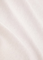 A.P.C. Jules Logo Cotton and Linen-blend T-shirt White