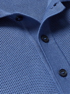 Orlebar Brown - Maranon Perforated Cotton Polo Shirt - Blue