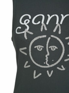 GANNI - Graphic Sun Cotton Blend Tank Top