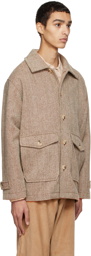 mfpen White & Brown Room Jacket