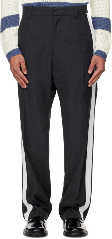 Photo: Stefan Cooke Gray Tuxedo Trousers