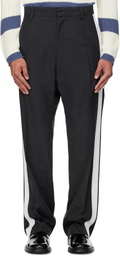 Stefan Cooke Gray Tuxedo Trousers