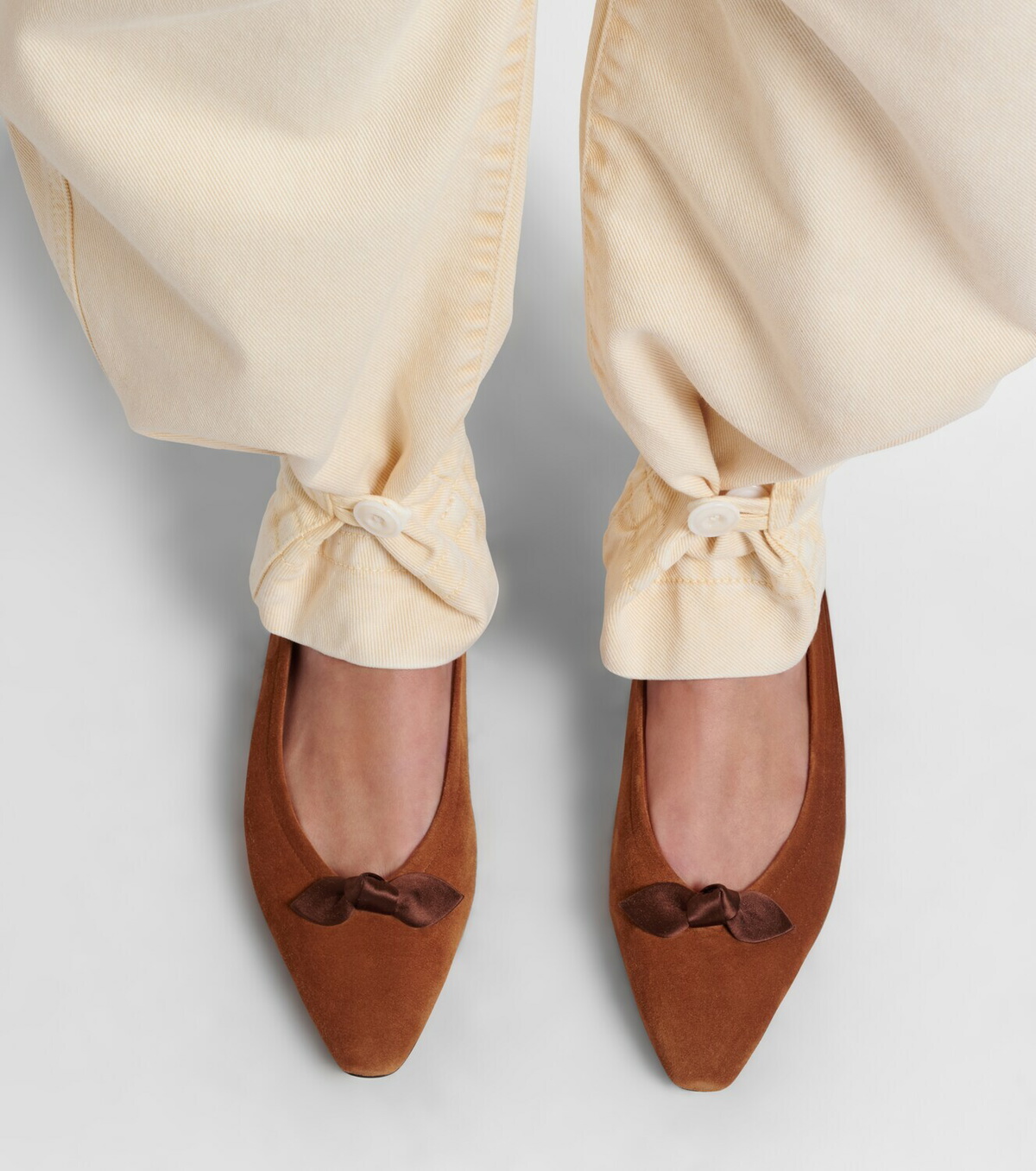 Loro Piana Primula suede ballet flats