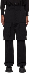 Juun.J Black Layered Cargo Pants