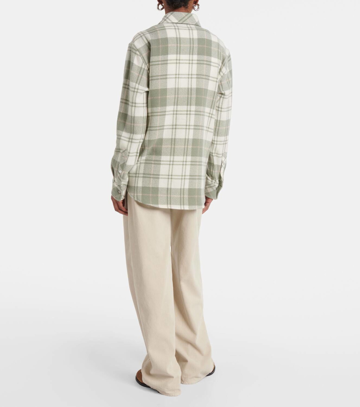 God's True Cashmere Tartan cashmere shirt