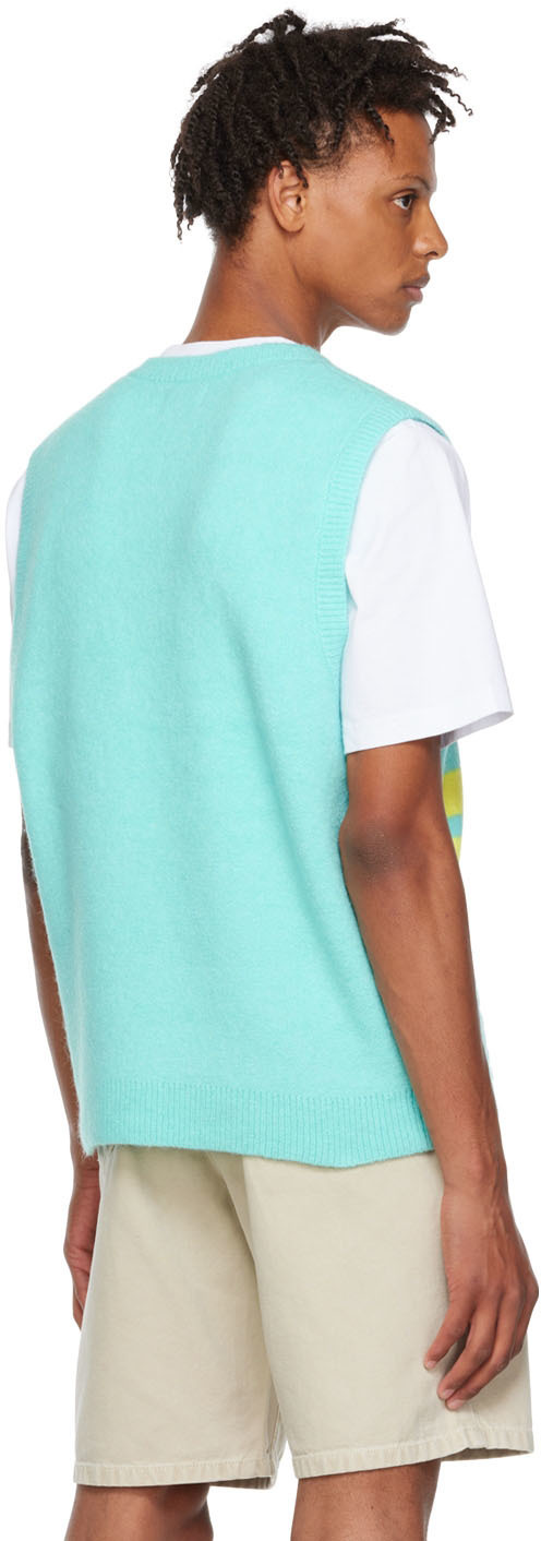 Stüssy Blue Acrylic Vest