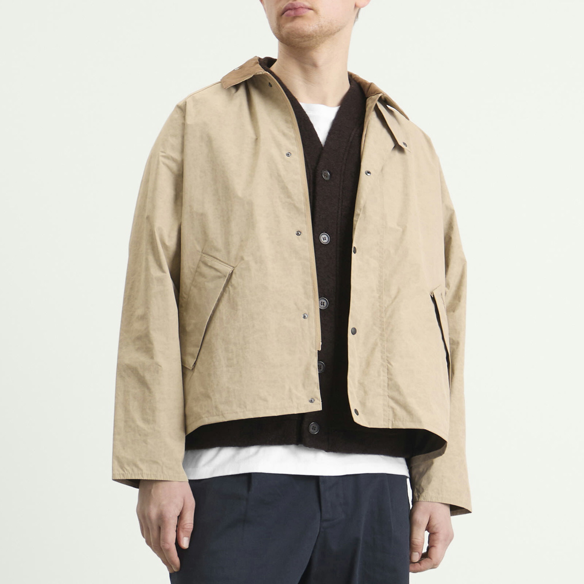Barbour Men's Ripstop Transport Showerproof Jacket in Stone