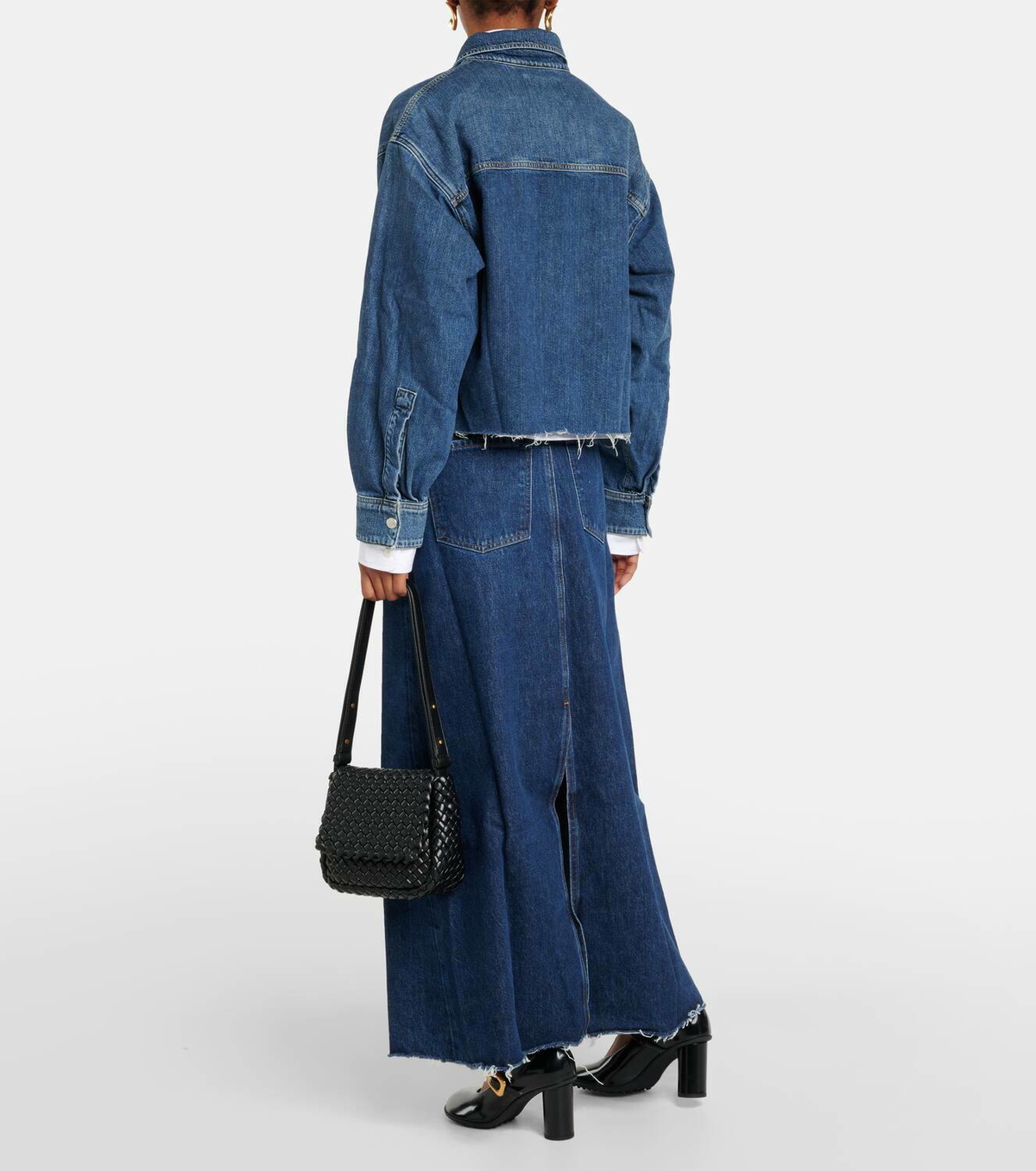 Agolde Nyx cropped denim shirt AGOLDE