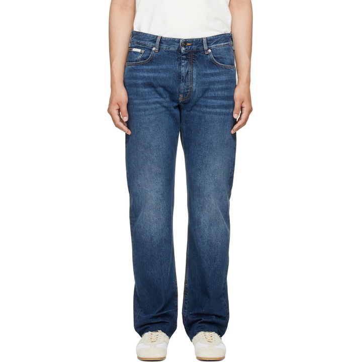 Photo: Givenchy Blue Fringed Vintage Jeans