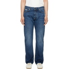 Givenchy Blue Fringed Vintage Jeans
