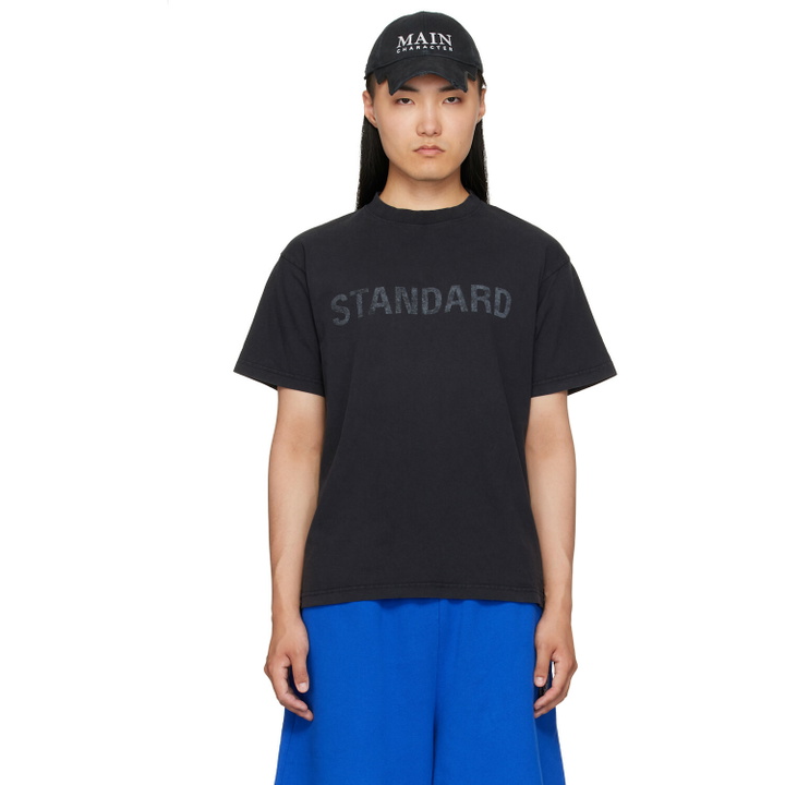 Photo: Balenciaga Black 'Standard' T-Shirt