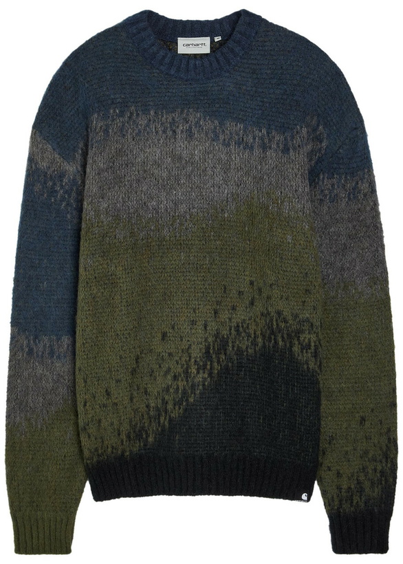 Photo: Carhartt Wip Tinley Striped Jacquard Brushed-knit Jumper Multicoloured 1