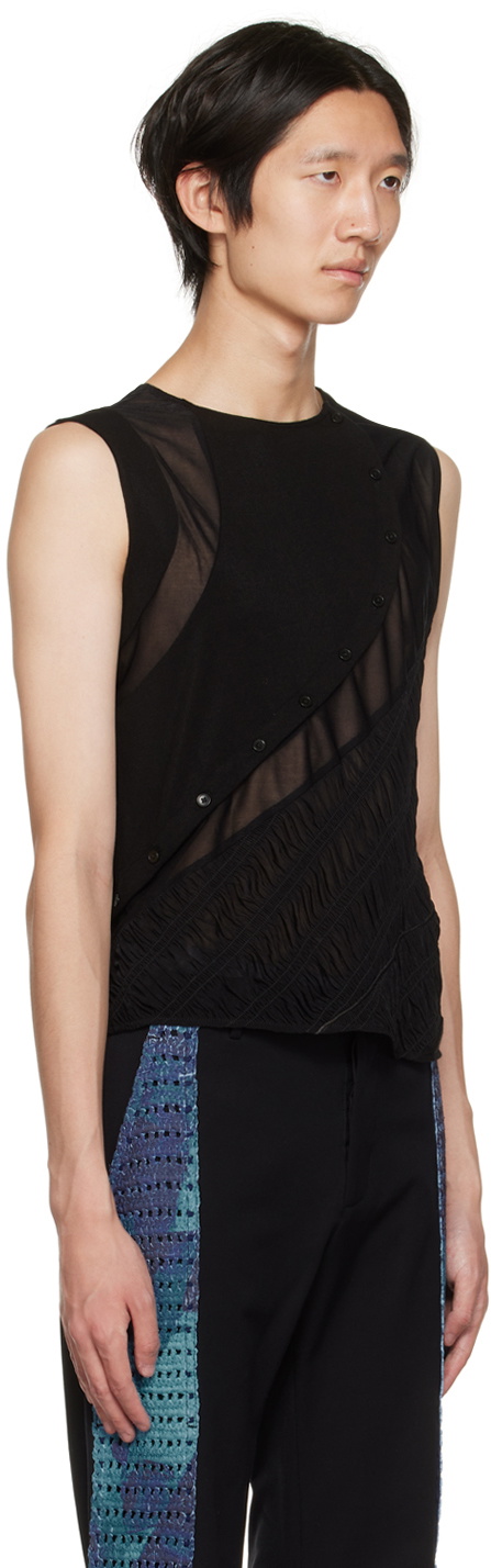 PONDER.ER SSENSE Exclusive Black Pote Tank Top
