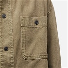 Jacquemus Men's Denim Chore Jacket in Khaki/Beige