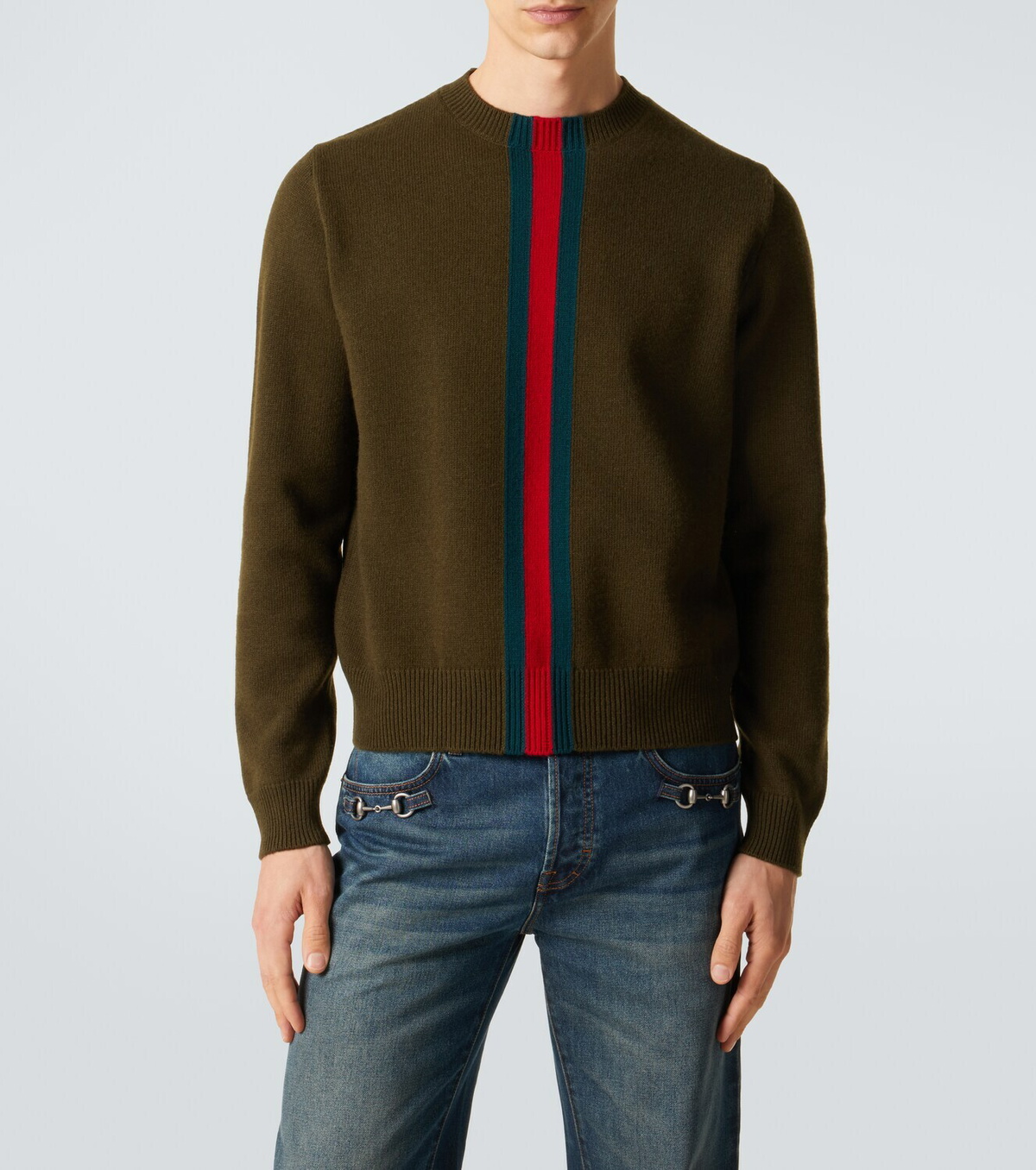 Gucci Web Stripe wool sweater
