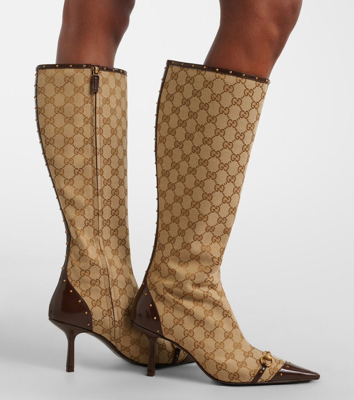 Gucci Savoy GG canvas knee-high boots