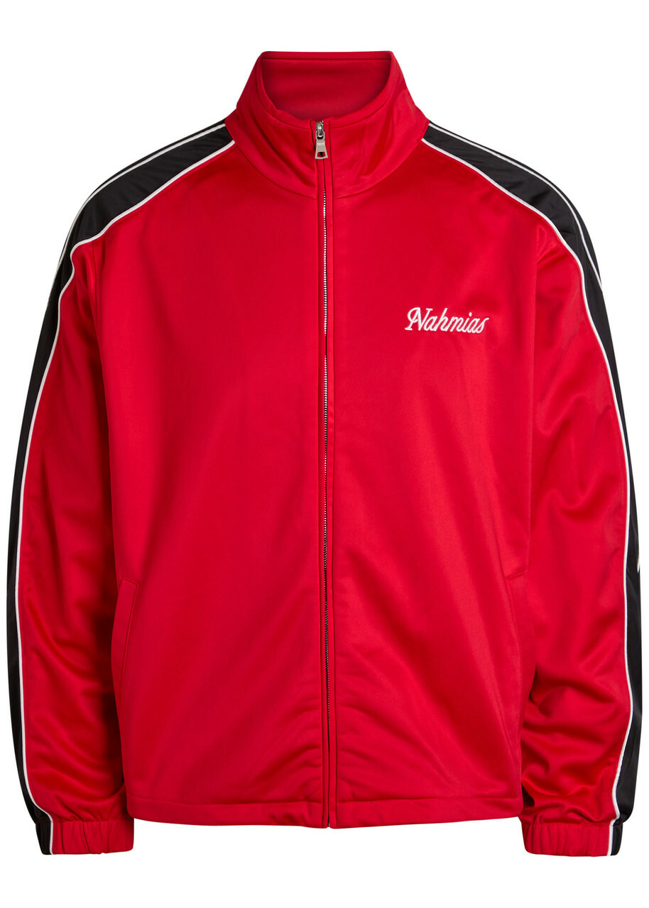 Nahmias Logo-embroidered Jersey Track Jacket Red