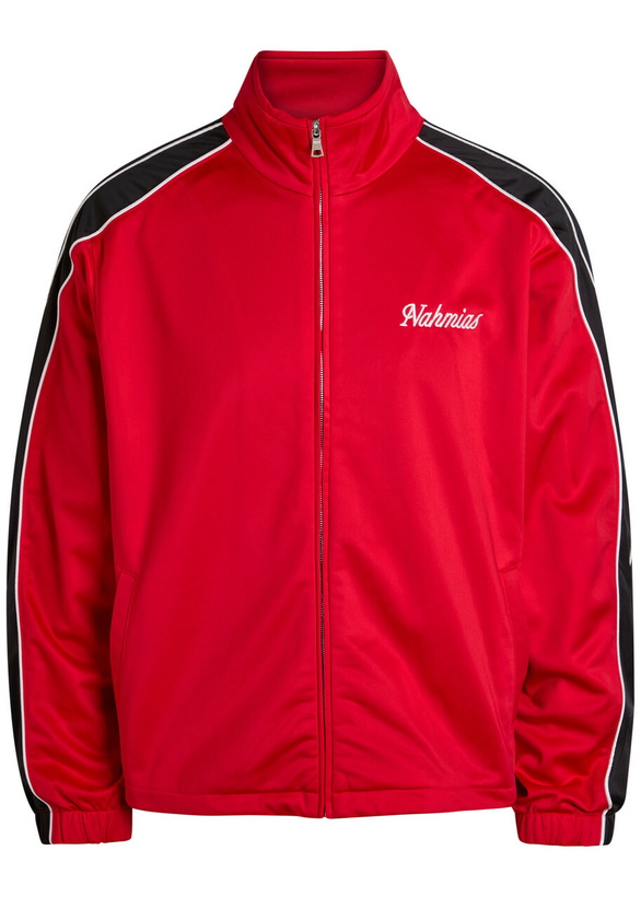 Photo: Nahmias Logo-embroidered Jersey Track Jacket Red