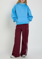 Tala Logo-embossed Cotton-blend Sweatshirt Blue