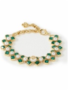 Casablanca - Gold-Plated, Faux Pearl and Crystal Bracelet