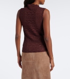 Veronica Beard Alora lace jersey top