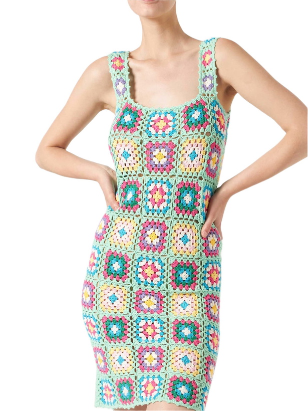 Photo: MC2 Saint Barth Multicolor Crochet Dress Jaisan