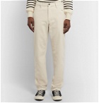 Freemans Sporting Club - Slim-Fit Brushed Cotton-Twill Trousers - Neutrals