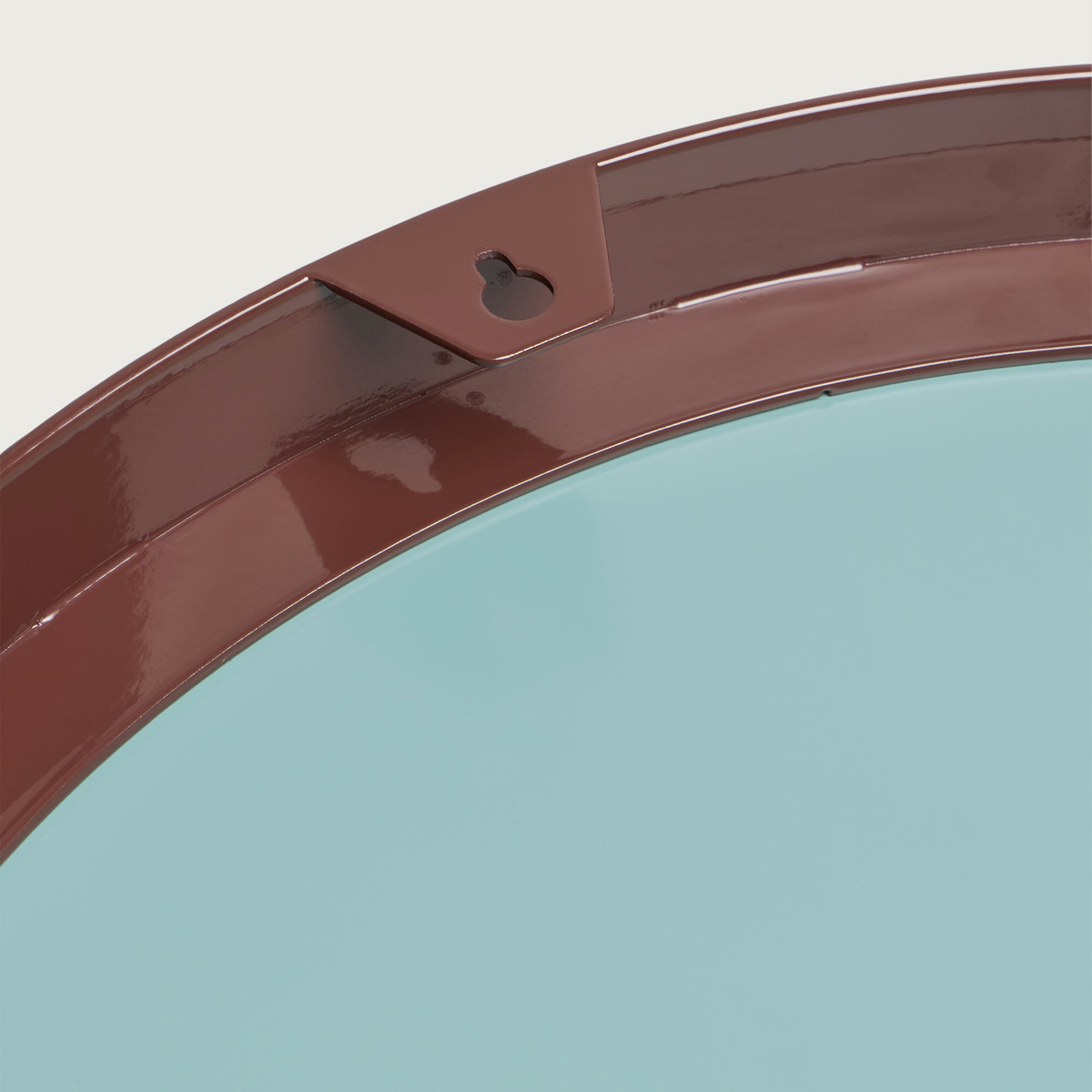 HAY Strap Mirror No 2 - 50cm in Dark Brown