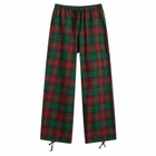 SUNDAYFRUITMARKET Women's Sunday Check Trousers in Green