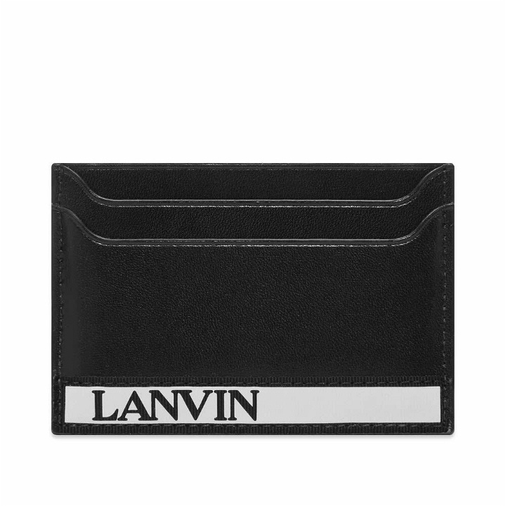 Photo: Lanvin Men's Logo Card Holder in Black