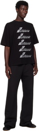 We11done Black Collegiate Sweatpants