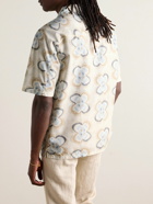 NN07 - Ole 5210 Printed Organic Cotton and TENCEL™ Lyocell-Blend Shirt - Gray