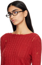 BONNIE CLYDE Black Oval Baby Glasses