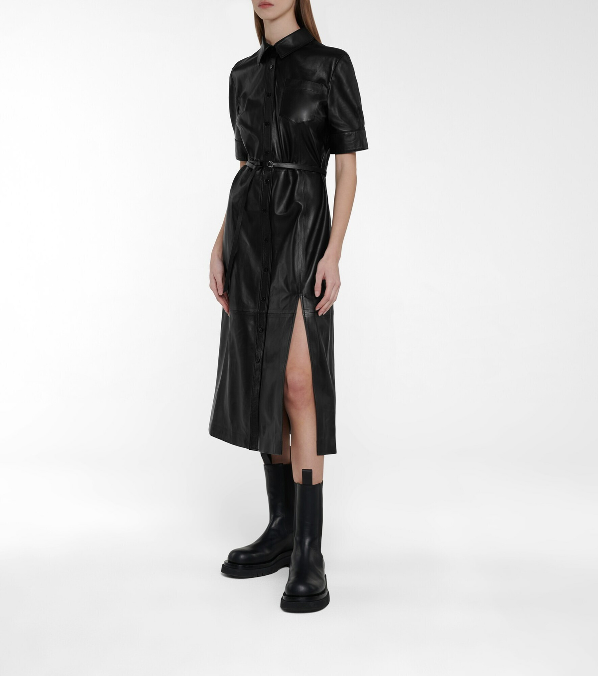 Altuzarra - Kura leather shirt dress Altuzarra Altuzarra - Kura leather shirt dress Altuzarra