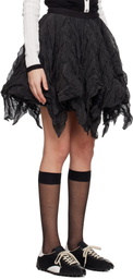 Kiko Kostadinov Black Uhura Circle Midi Skirt