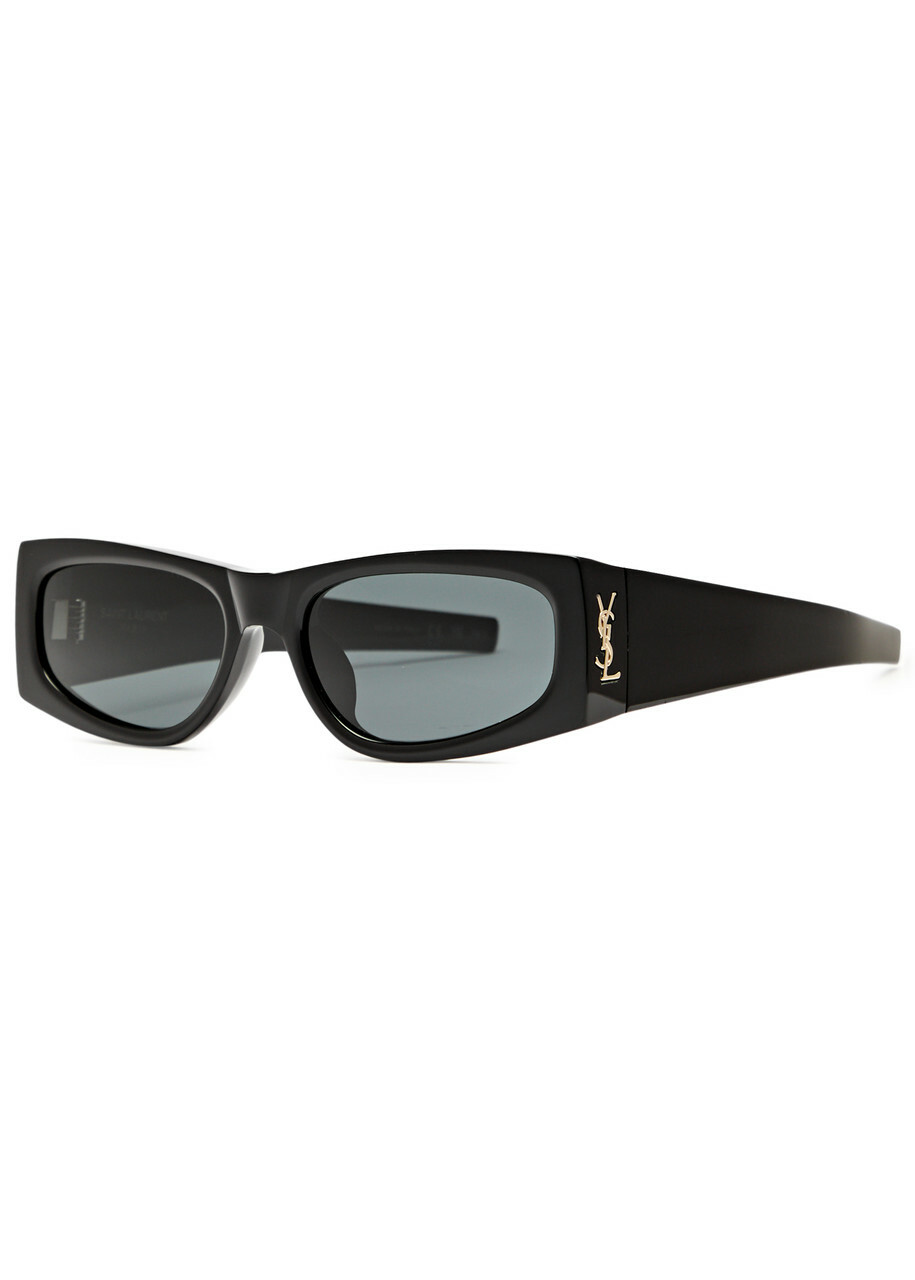 Saint Laurent Rectangle-frame Sunglasses - Black - One Size  display picture 2