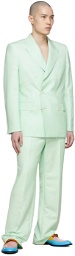 Casablanca Green Wool Trousers