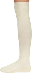Baserange Off-White Overknee Socks