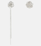 Magda Butrym Embellished asymmetric drop earrings