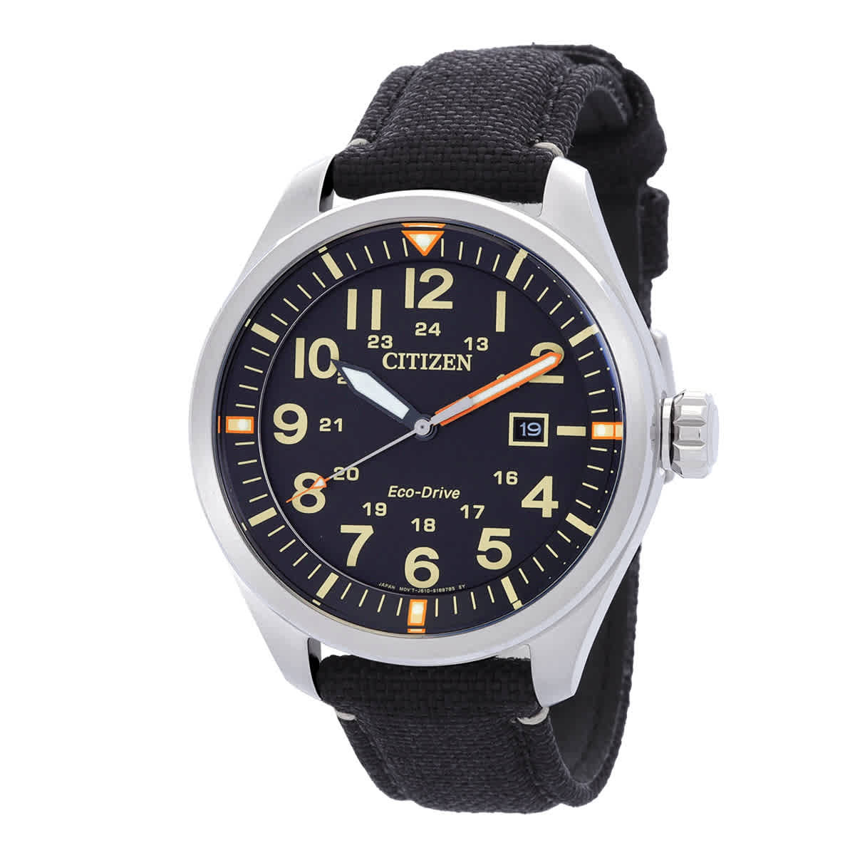 Citizen Eco-Drive Black Dial Mens Watch AW5000-24E