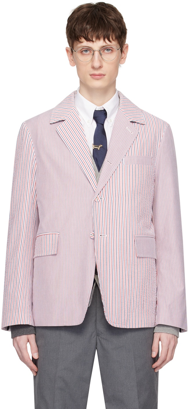 Photo: Thom Browne Multicolor Unconstructed Blazer