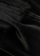 Norma Kamali Grace Velvet Midi Skirt Black