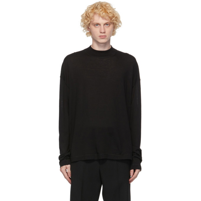 Photo: Jil Sander Black Wool Sweater