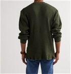 Velva Sheen - Waffle-Knit Cotton Sweater - Green