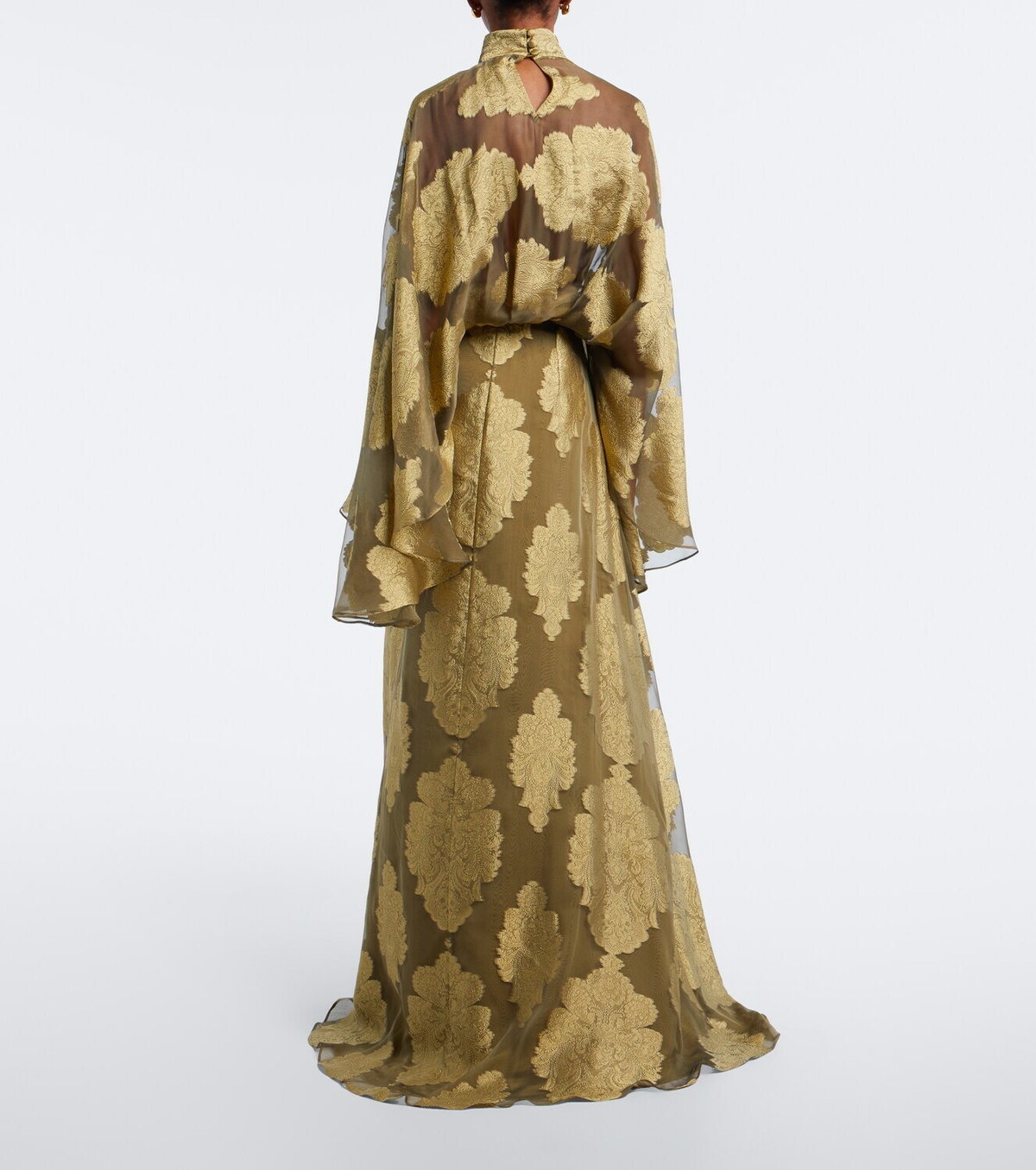 Taller Marmo Chimera jacquard silk chiffon gown