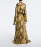 Taller Marmo Chimera jacquard silk chiffon gown