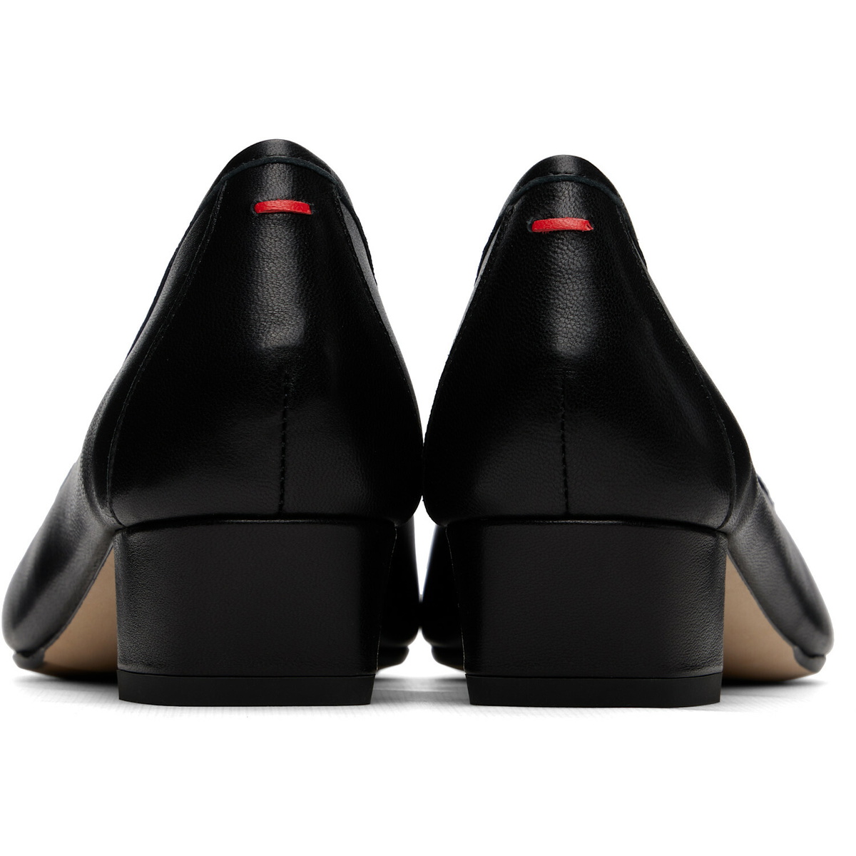 Aeyde Black Valentine Tassel Heels