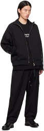 mastermind JAPAN Black Raglan Sleeve Track Jacket
