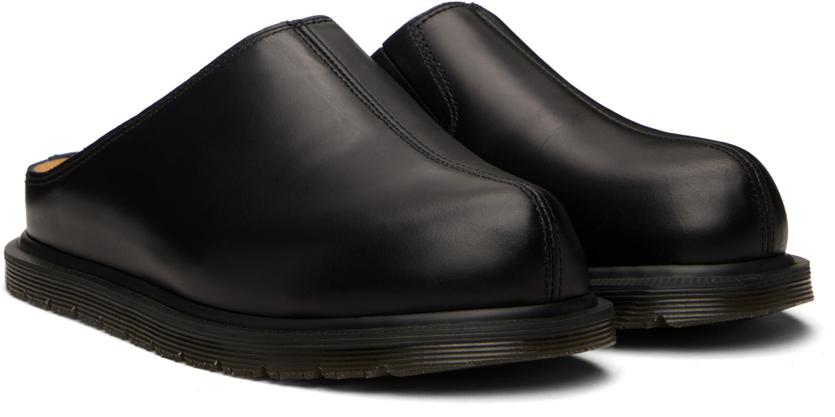 Dr. Martens Black San Leather Mule Loafers